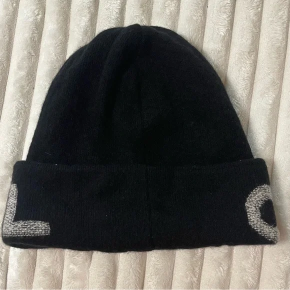 Chanel Beanie | Black and Grey - Picture 6 of 8